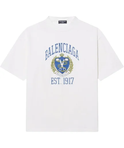 Balenciaga Logo Crest Print T shirt